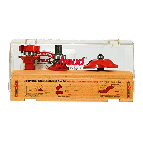 Freud 3-Piece Cabinet Bit Set with 99-515 and 99-260 Rail and Style Bits - Image 3