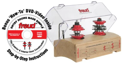 Freud 1-7/8" (dia.) Entry & Interior Door Router Bit System with 1/2" shank, cove & bead profile - Image 2