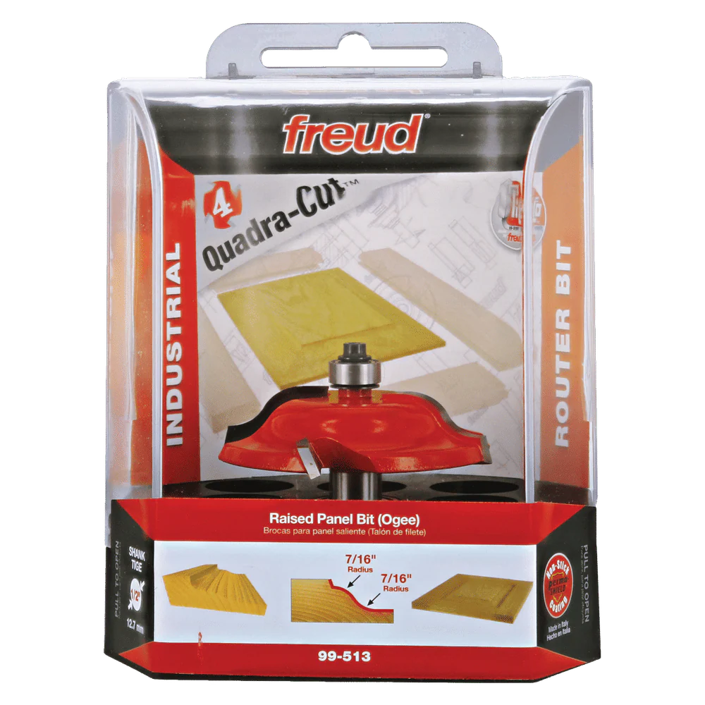 Freud 99-513 2-3/4" Diameter Quadra-Cut Raised Panel Bit with 1/2" Shank - Image 3