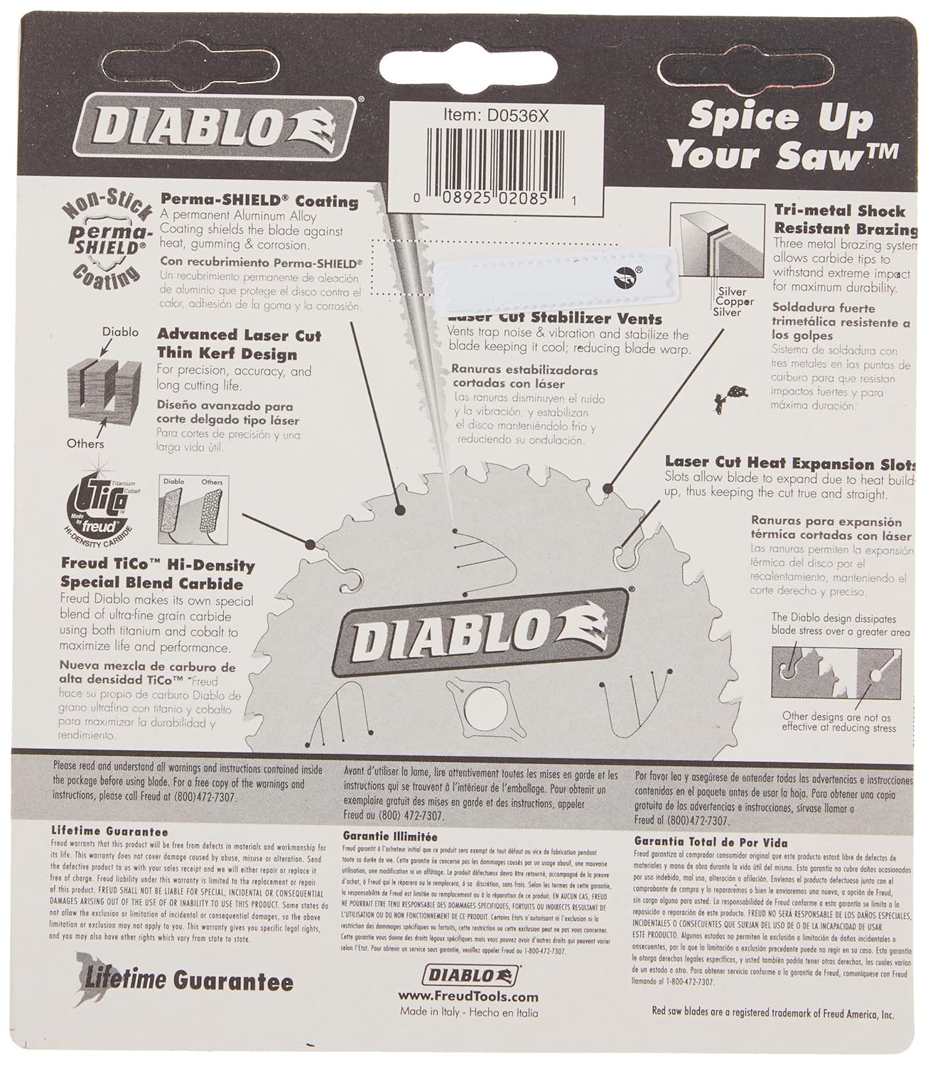Freud D0536X Diablo 5-3/8-Inch 36 Tooth ATB Finish Cordless Trim Saw Blade - Image 6