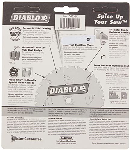 Diablo 5-3/8 in. x 36 Tooth Finish Trim Saw Blade - Image 3