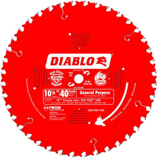 Diablo 10-1/4 in. x 40 Tooth General Purpose Beam Saw Blade