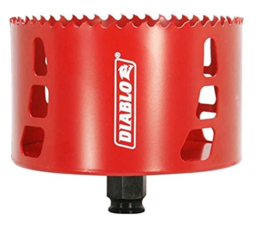 Diablo DHS4250 High Perf Hole Saw Wood, Plastic, Alum, Metal & SS, 4-1/4" x 2-3/8"