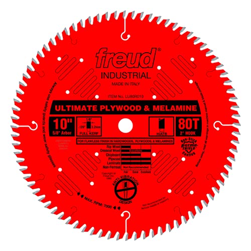 Freud 10" Ultimate Plywood and Melamine Cutting Saw Blade with 5/8-Inch Arbor - Image 10