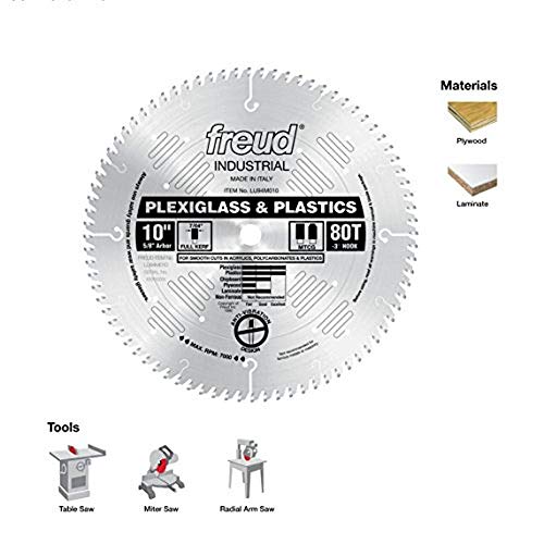 Freud Cutting Saw Blade for Plexiglass, Plastic, Laminate - Image 5