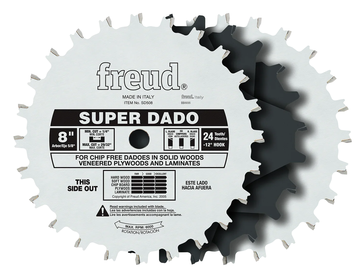 Freud (SD508) Super Dado 8-Inch Stack Dado