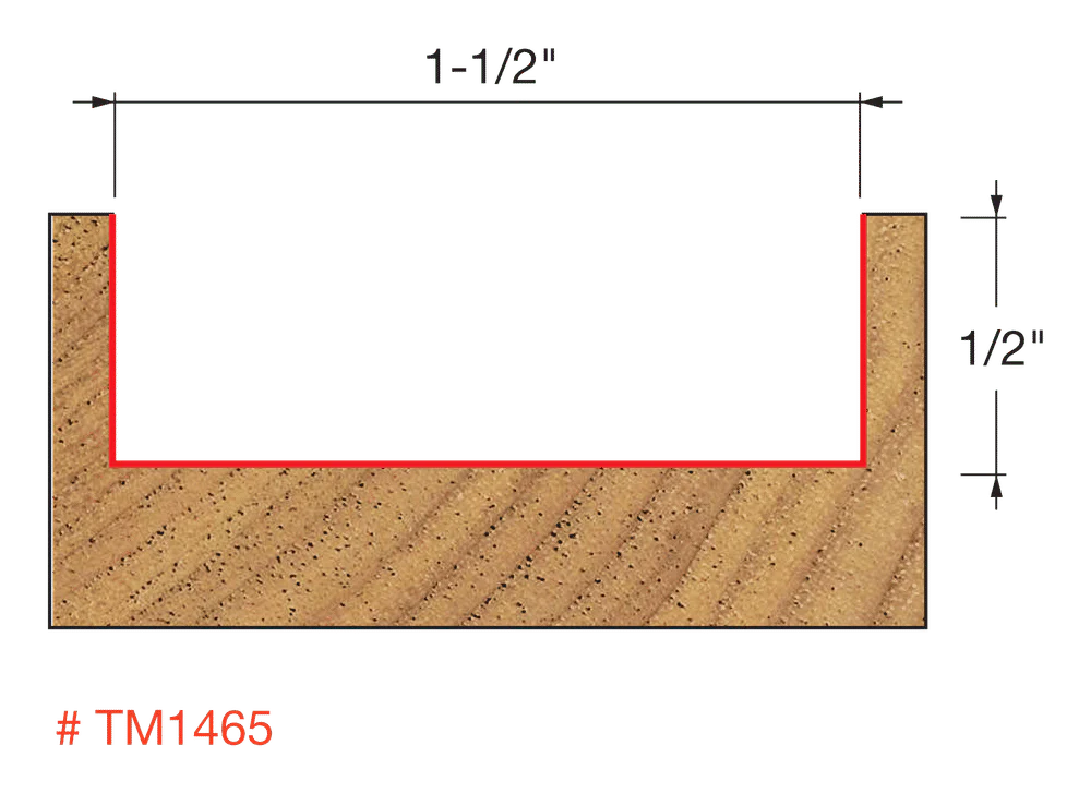Freud TM1465 Spoilboard Surfacing & Rabbeting Bit - Image 2