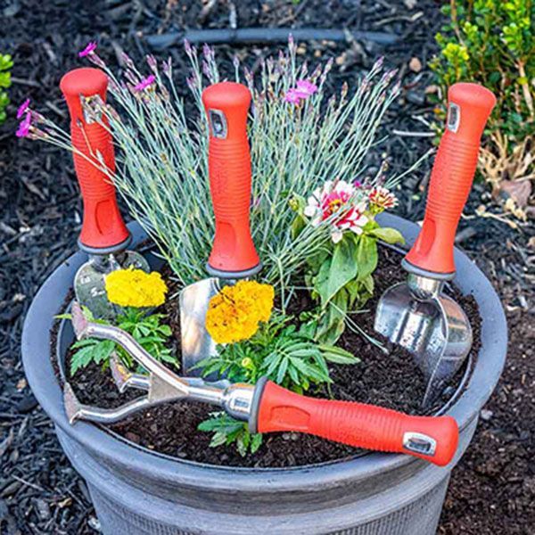 Garden Weasel 3-Piece Hand Tool Combo Set | Trowel, Transplanter and Cultivator | Heavy Duty Lawn and Garden Set, Digging, Planting, and Weeding - Image 3