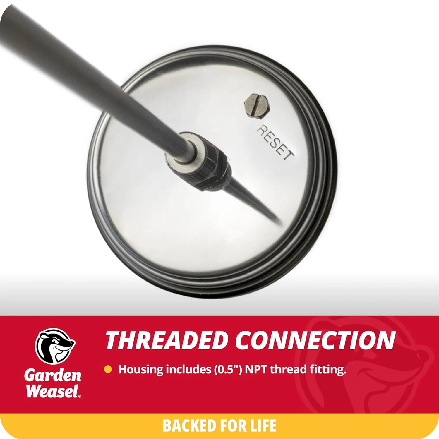 Garden Weasel Analog Soil & Composting Dial Thermometer - 36-Inch Probe | Measures 0 to 220 Degrees Fahrenheit | Soil Temperature, Worm Compost - Image 6