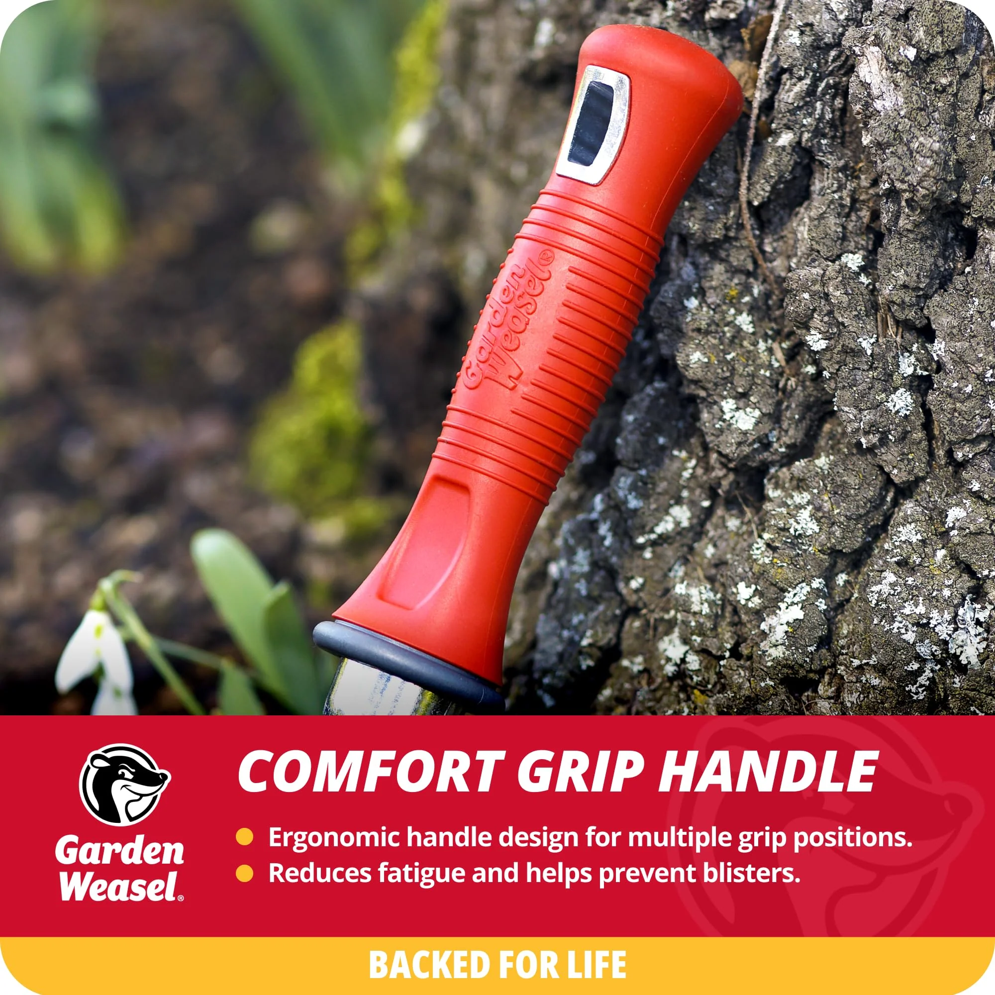 Garden Weasel Multi-Use Transplanter | Dig, Cultivate, Plant, Weed | Planting and Gardening Hand Digging Tool, Heavy Duty Trowel, Mini Gardening Shovel - Image 3