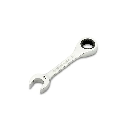 GEARWRENCH 1/2" 90-Tooth 12 Point Stubby Combination Ratcheting Wrench | 86853 - Image 4