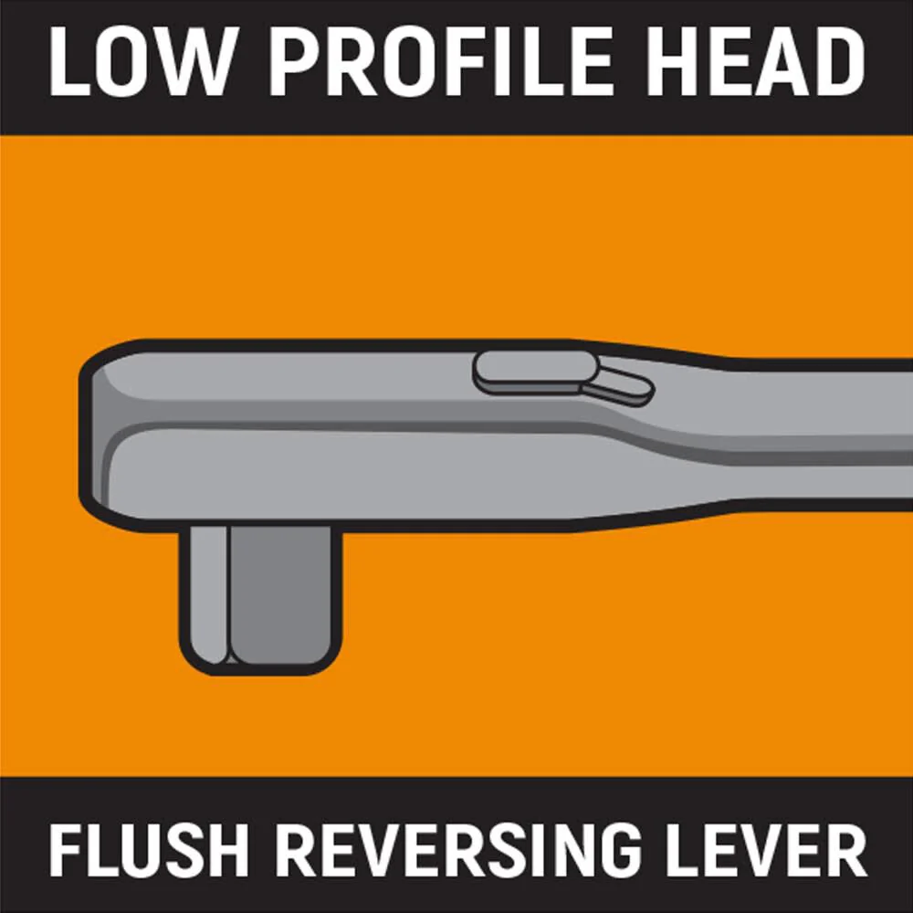 GEARWRENCH 1/4" Drive 120XP Locking Flex Head Ratchet with Cushion Grip - 81055 - Image 5