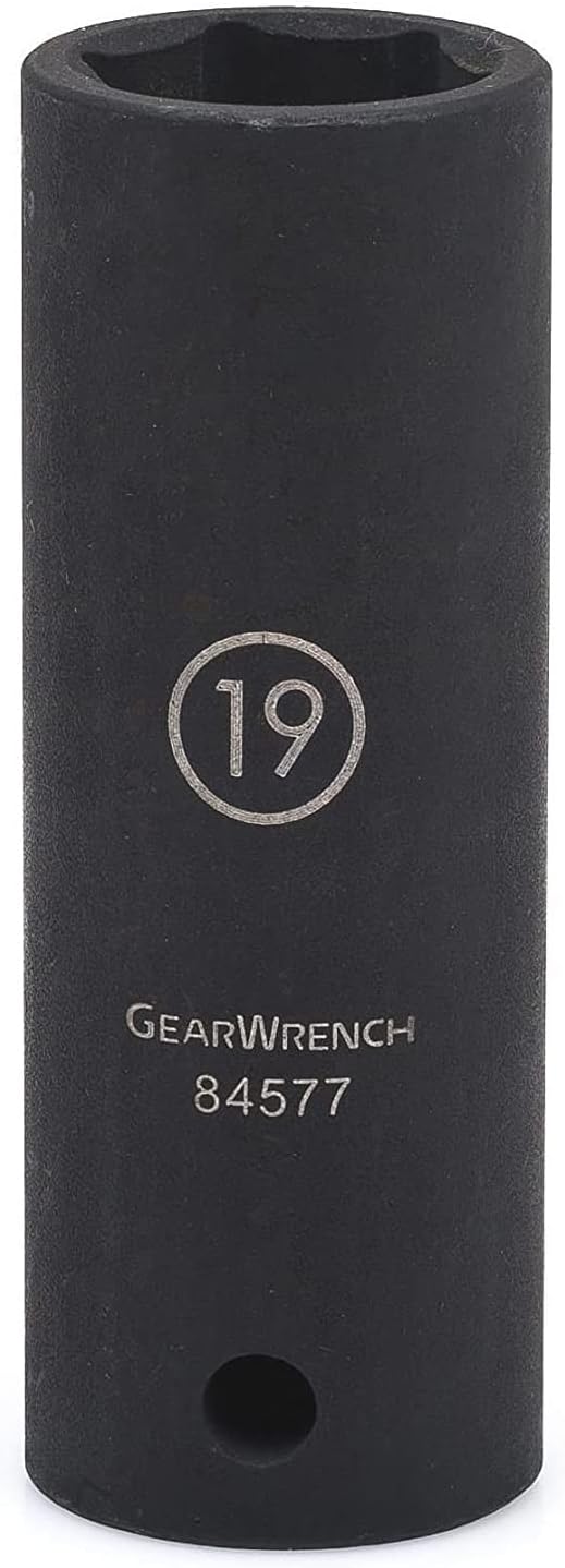 GEARWRENCH 1/2" Drive 6 Pt. Deep Impact Socket, 19mm - 84577N - Image 2