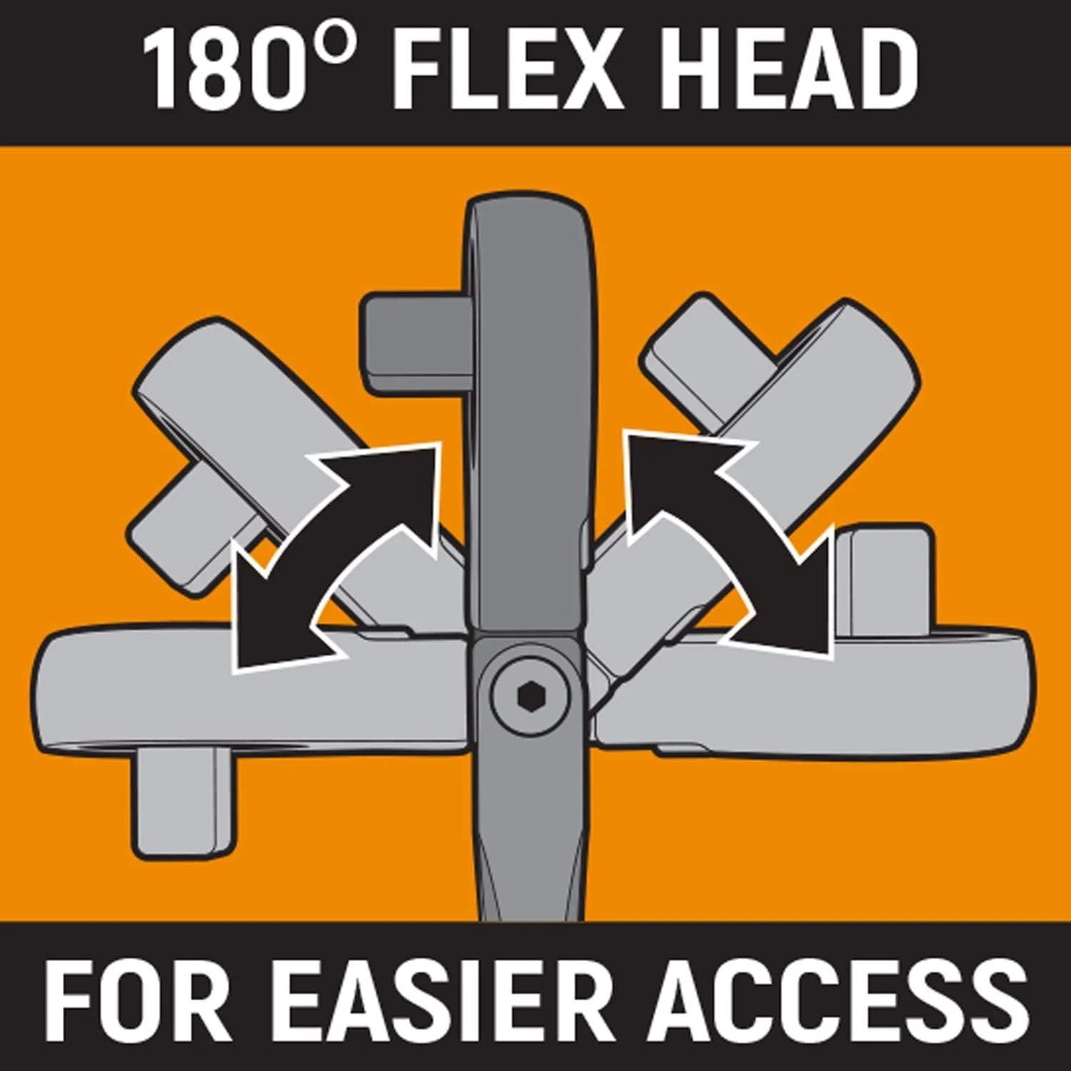 GEARWRENCH 1/2" Drive 90 Tooth Dual Material Locking Flex Head Teardrop Ratchet 17" - 81371T - Image 6