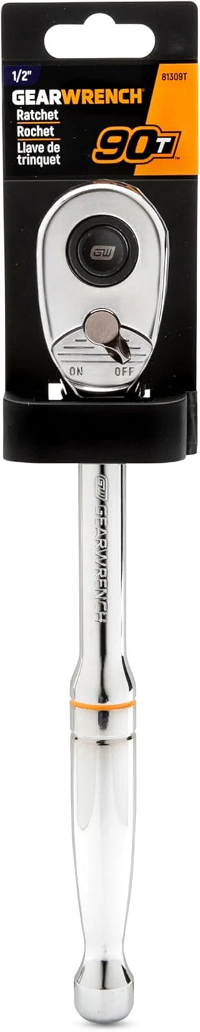 GEARWRENCH 1/2" Drive 90-Tooth Quick Release Teardrop Ratchet | 81309T - Image 5