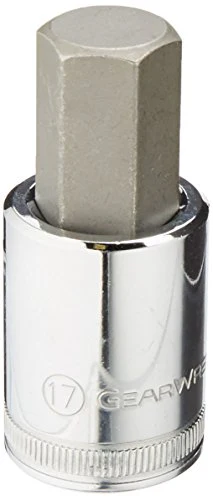 GEARWRENCH 1/2" Drive Hex Bit Socket, 17mm - 80663