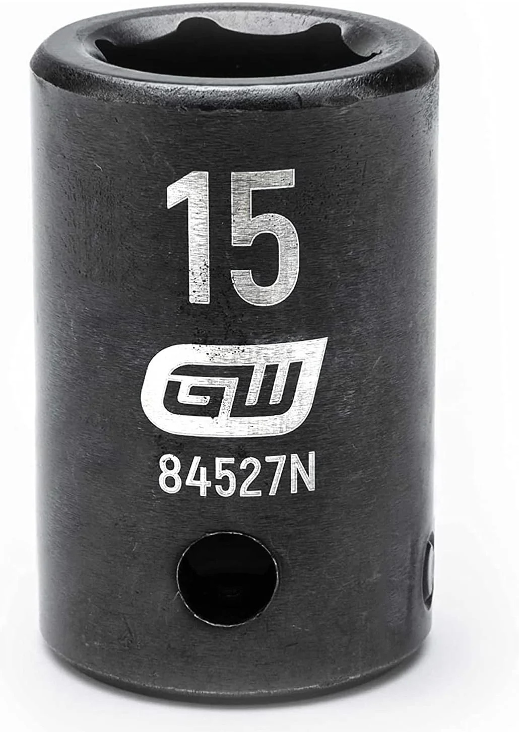 GEARWRENCH 1/2" Drive Standard Impact Metric Socket 15mm, 6 Point - 84527N , Black - Image 2