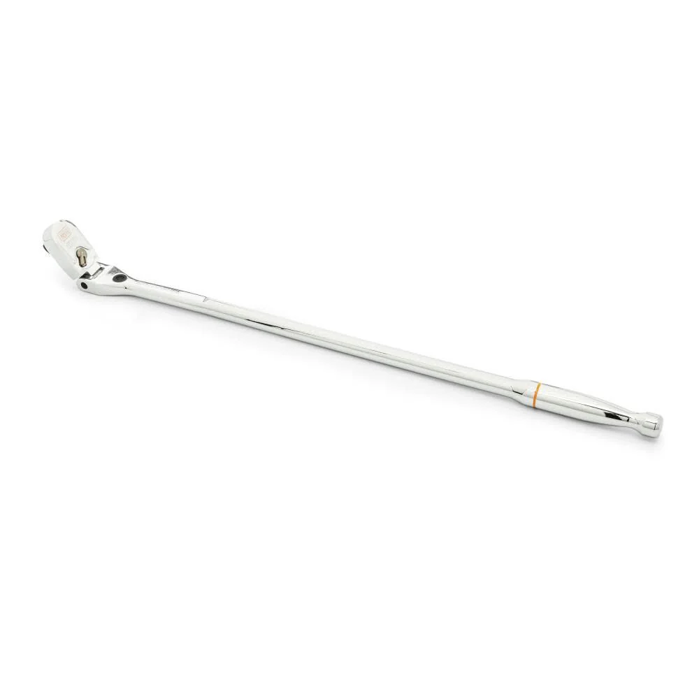 GEARWRENCH 1/2" Drive 120XP Locking Flex Head Ratchet with Full Polish Grip - 25" Length - 81376 - Image 2