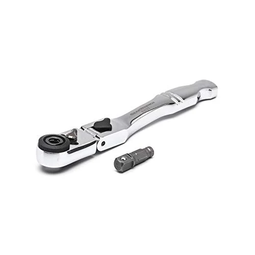 GEARWRENCH 1/4" Drive 72 Tooth Quick Release Locking Flex Slim Head Ratchet, 6" - 81025 - Image 2