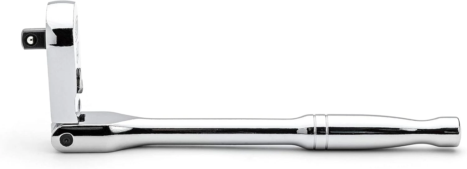 GEARWRENCH 81012A-07 1/4" Drive 84 Tooth Flex Head Teardrop Ratchet 7" - Image 3