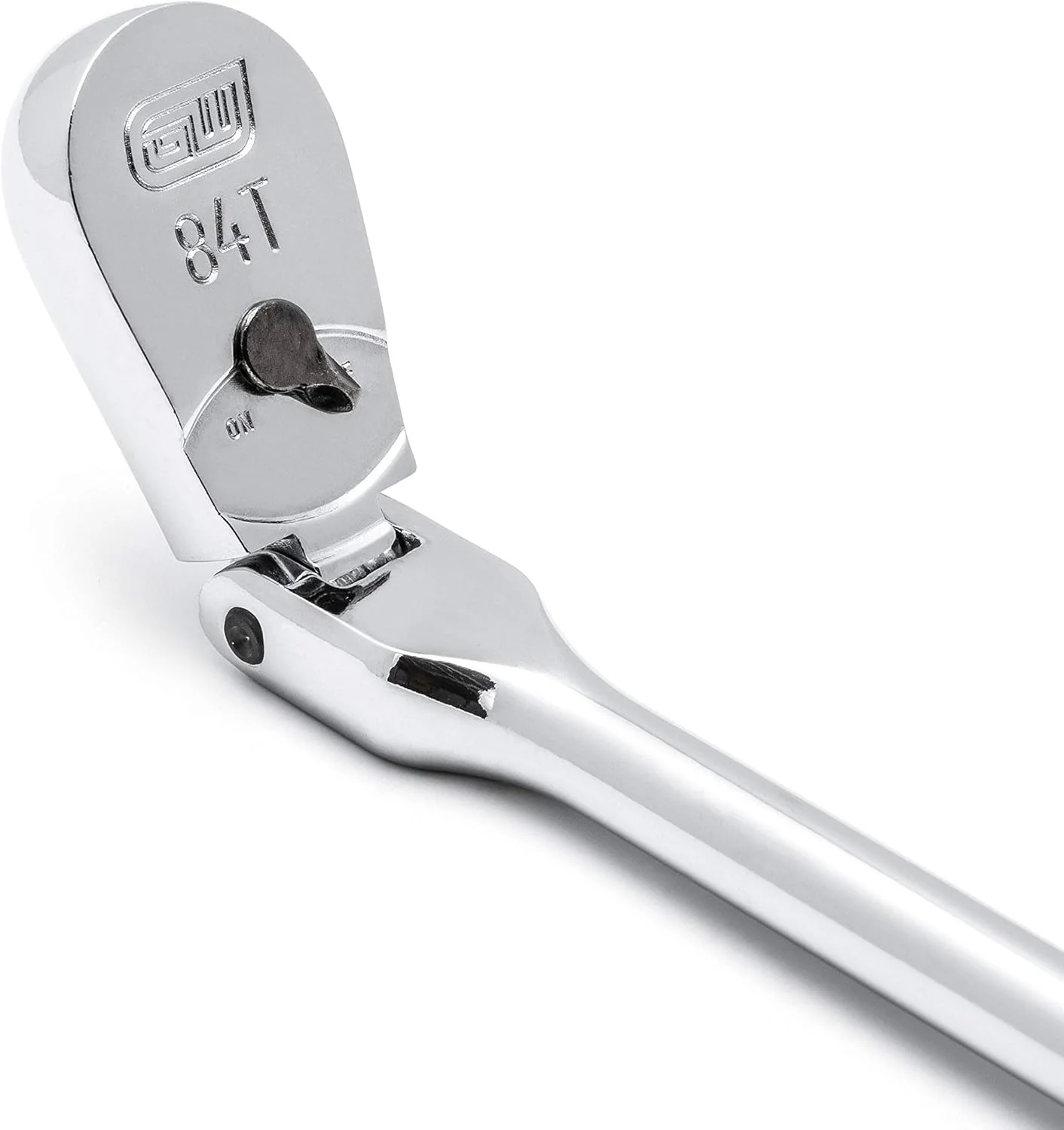 GEARWRENCH 81012A-07 1/4" Drive 84 Tooth Flex Head Teardrop Ratchet 7" - Image 5