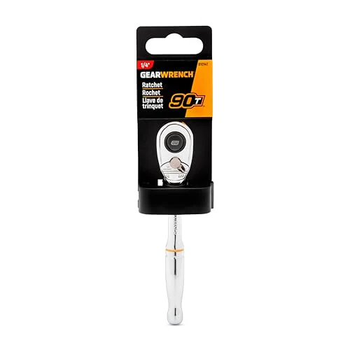 GEARWRENCH 1/4" Drive 90-Tooth Quick Release Teardrop Ratchet | 81014T - Image 4