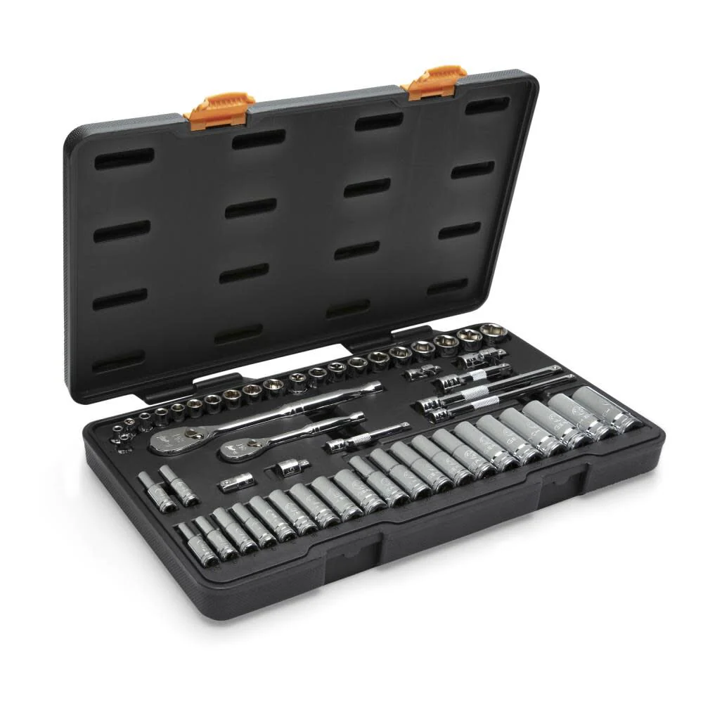 GEARWRENCH 53 Piece 1/4", 3/8" Metric 6 Point SAE Standard & Deep Mechanics Tool Set - 89091 - Image 7