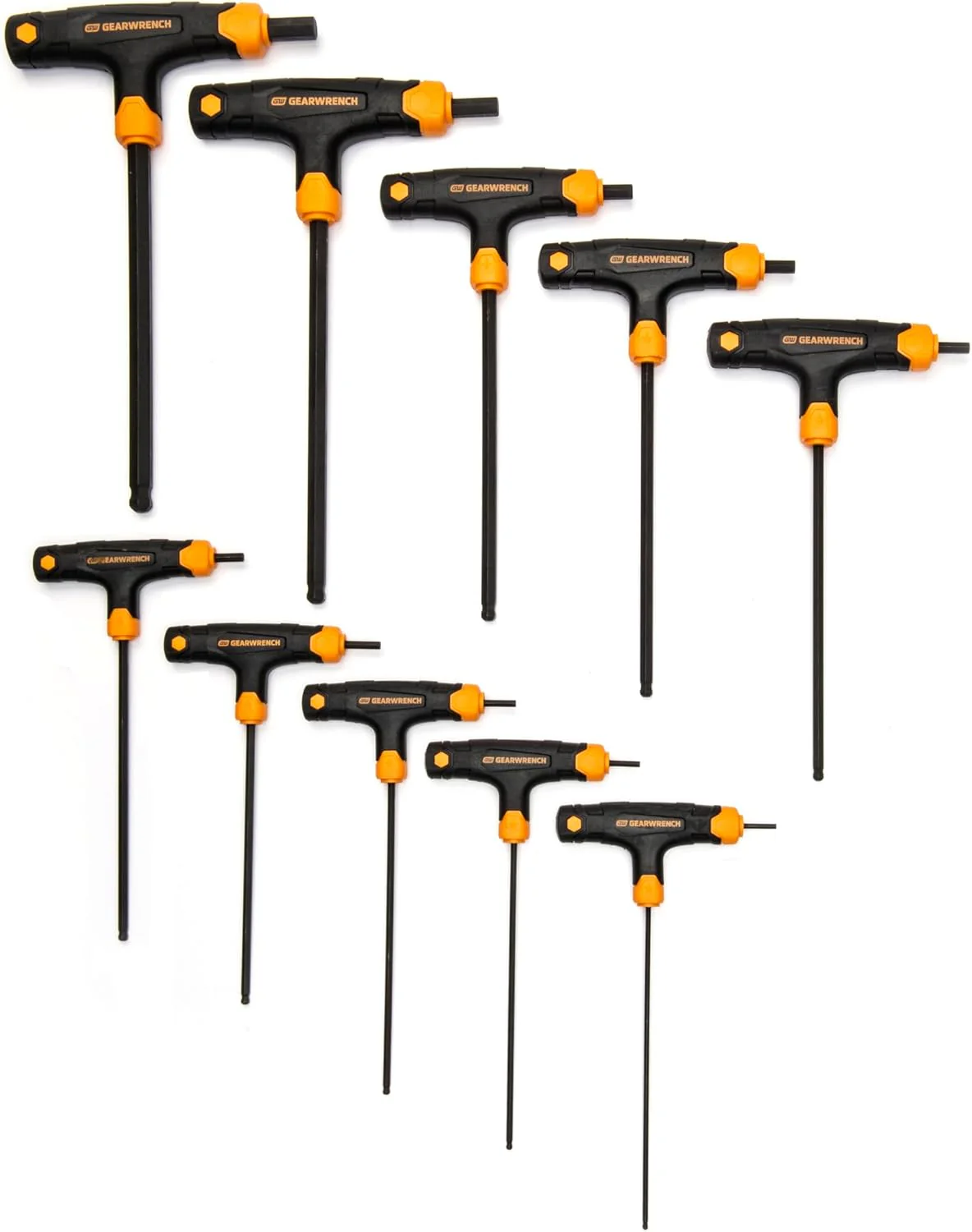 GEARWRENCH 83523 10 Piece SAE Ball End T-Handle Hex Key Set - Image 2