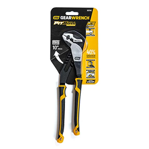 GEARWRENCH 10" Pitbull K9 Straight Jaw Dual Material Tongue and Groove Pliers - 82170C - Image 4