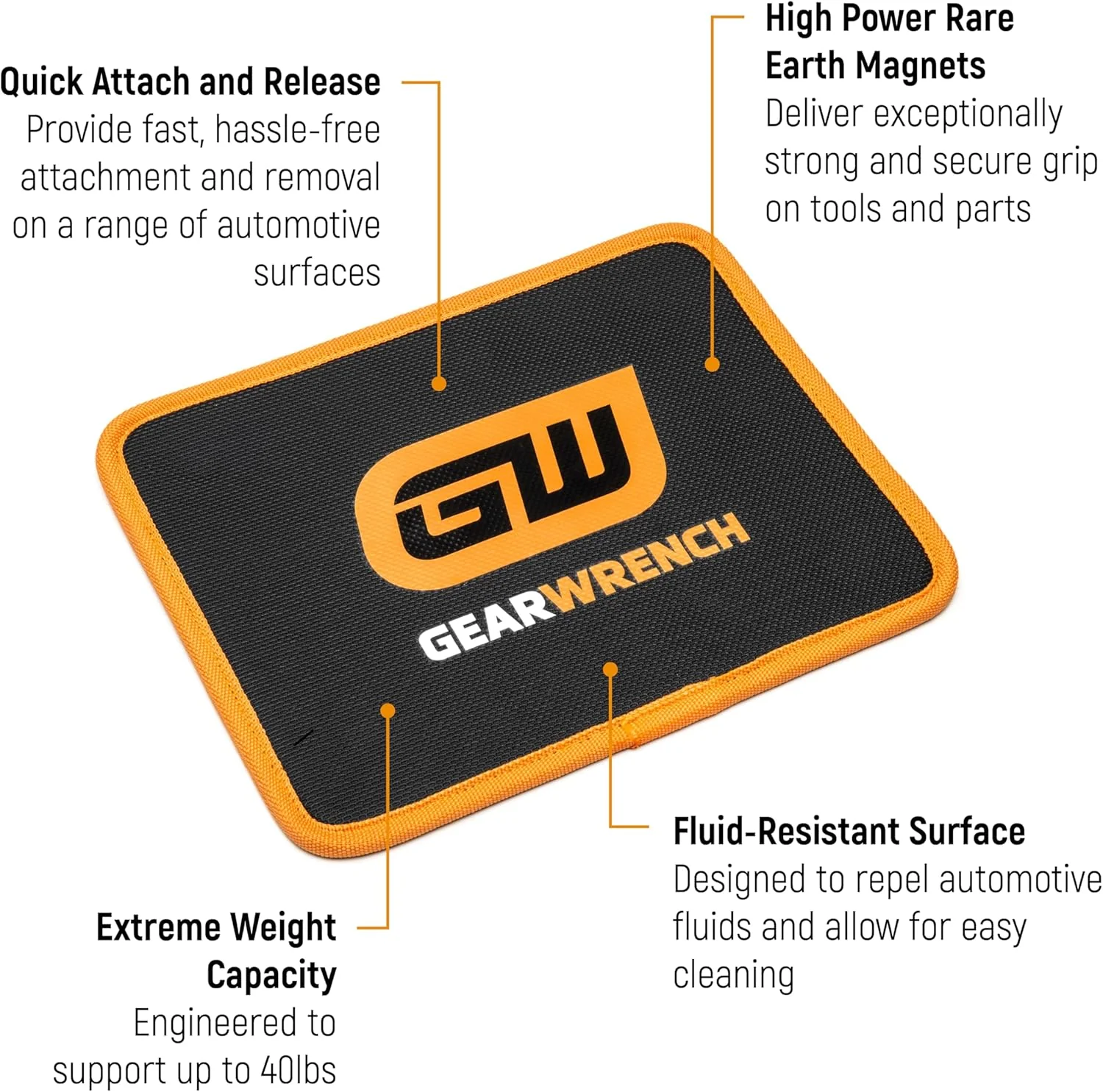 GEARWRENCH GWMAGMAT108 10" X 8" High Strength Magnetic Tool Mat - Image 2