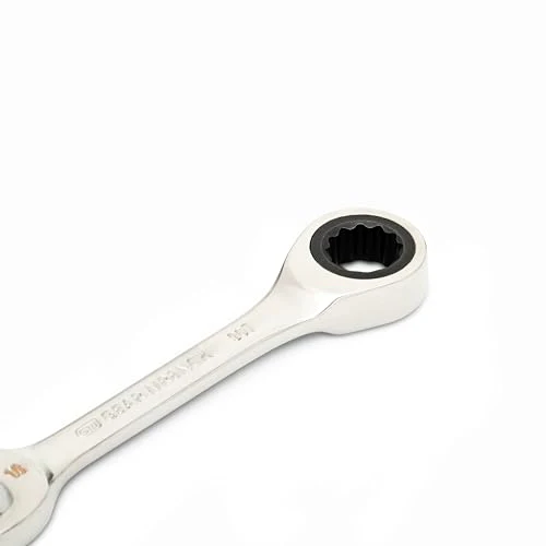 GEARWRENCH 10mm 90-Tooth 12 Point Stubby Combination Ratcheting Wrench | 86840 - Image 4