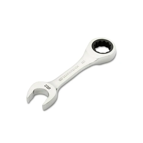 GEARWRENCH 11/16" 90-Tooth 12 Point Stubby Combination Ratcheting Wrench | 86856 - Image 4