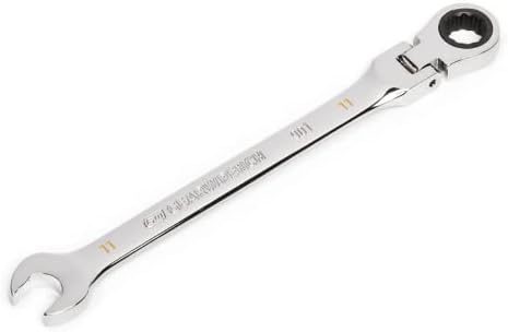 GEARWRENCH 11mm 4 Degree Swing Arch 12 Point Flex Head Ratcheting Combination Wrench - 86711 - Image 4