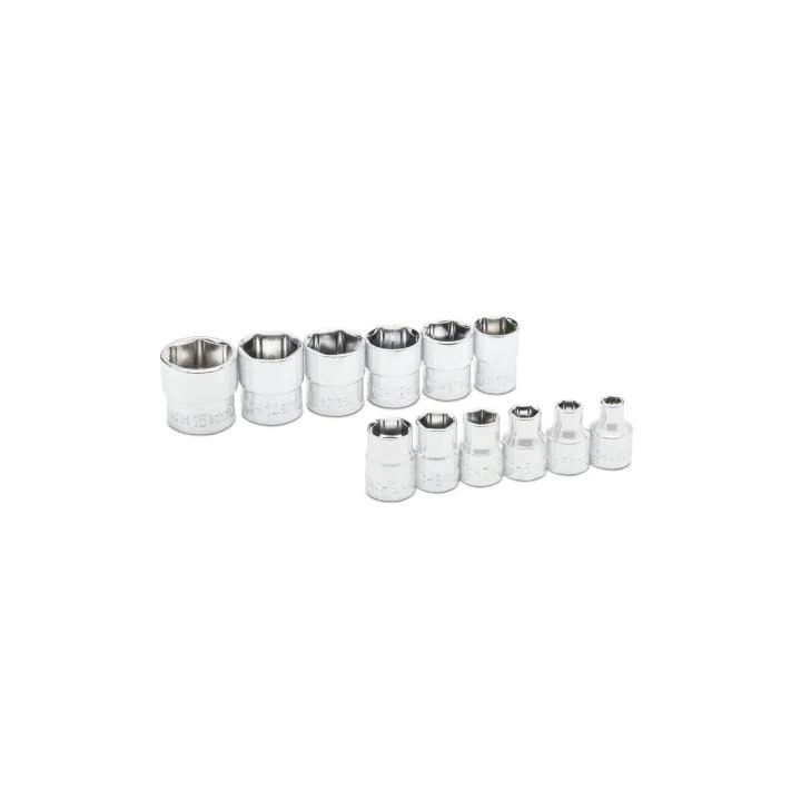 GEARWRENCH 12 Piece 1/4" Drive 6 Point MM Stubby Socket Set - 81394 - Image 3