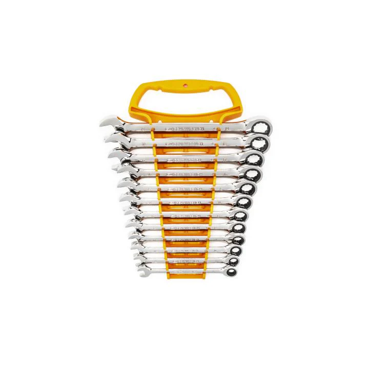 12 Pc. Combination Ratcheting Wrench Set Metric - Image 3