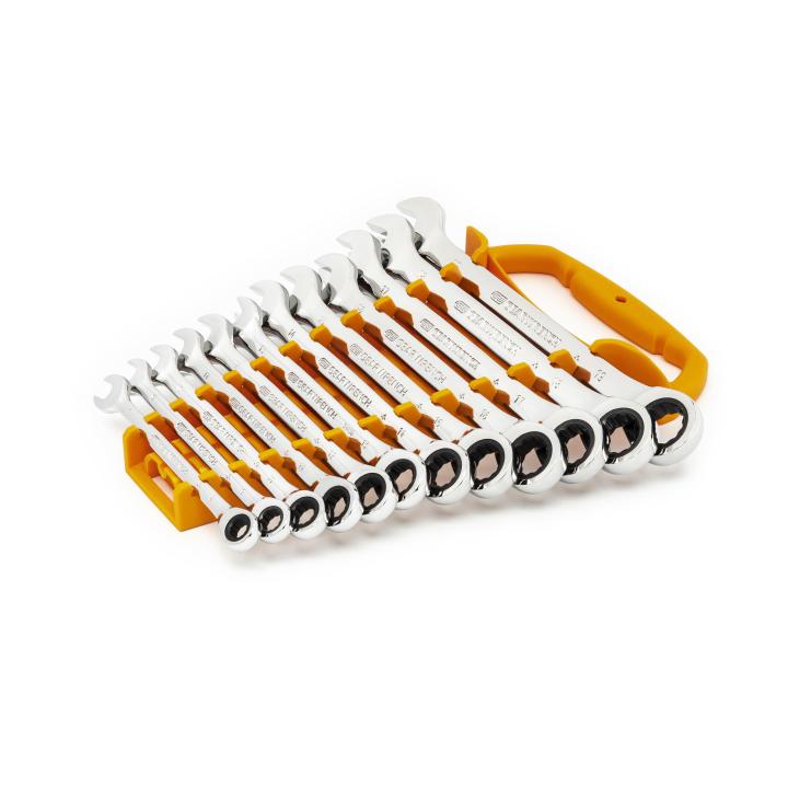 12 Pc. Combination Ratcheting Wrench Set Metric - Image 4