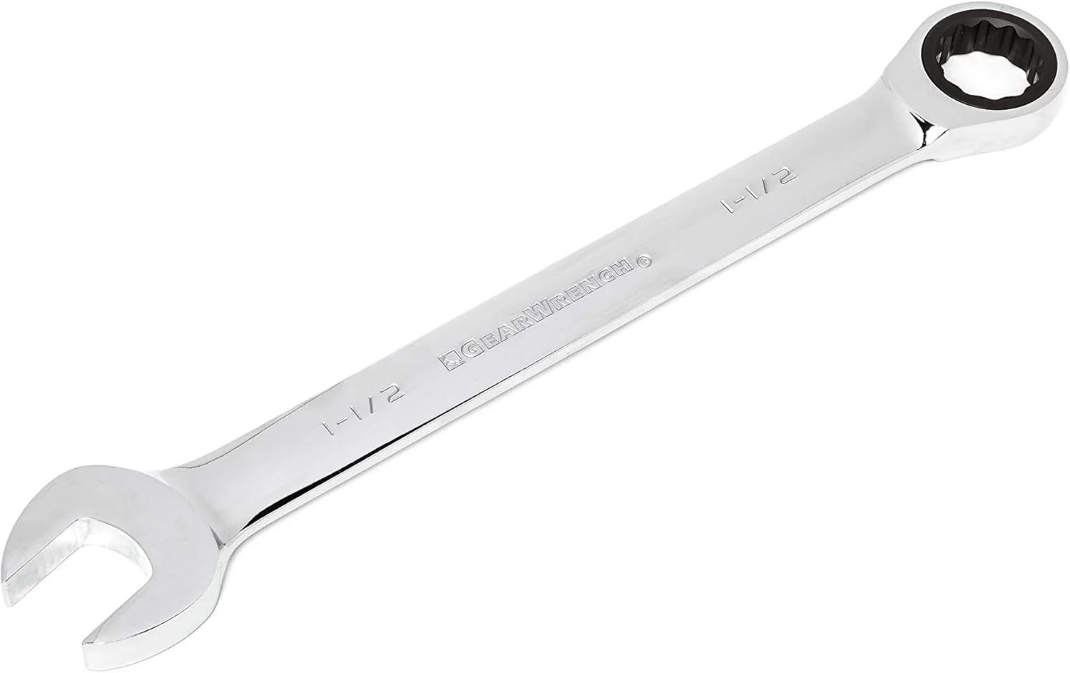 GEARWRENCH 12 Pt. Ratcheting Combination Wrench, 1-1/2" - 9042