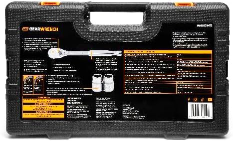 GEARWRENCH (GW90SCBMTS) 121 Piece Mechanics Hand Tool Set - 1/4" & 3/8” Drive, 90 Tooth, SAE & Metric - Image 4