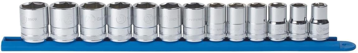 GEARWRENCH 80702 13 Pc. 1/2" Drive 6 Pt. Standard Socket Set, Metric - Image 2
