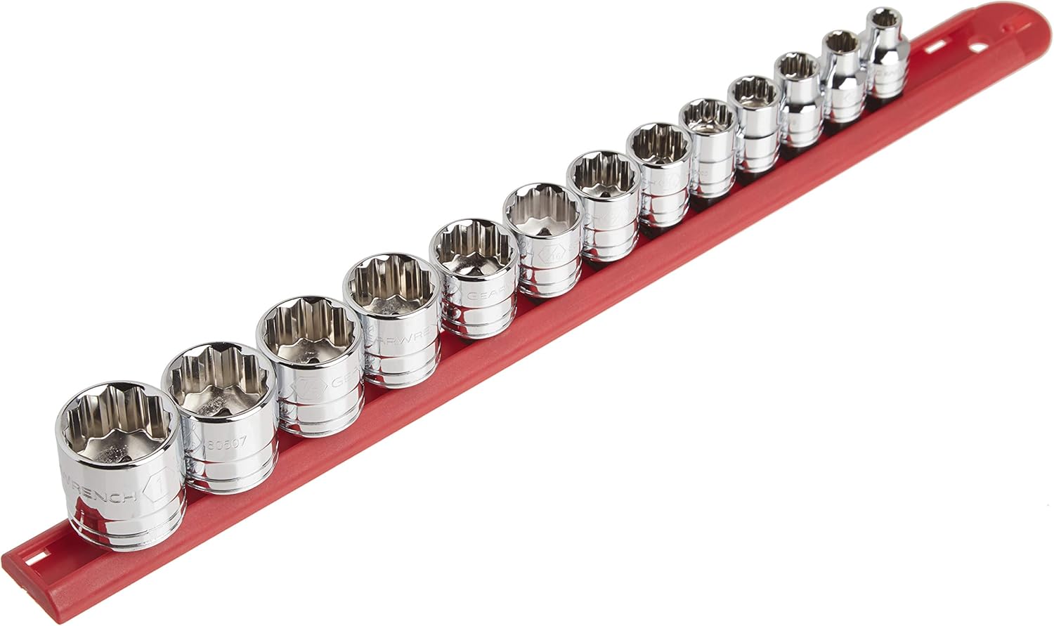 GEARWRENCH 13 Pc. 3/8" Drive 12 Pt. Standard Socket Set, SAE - 80561