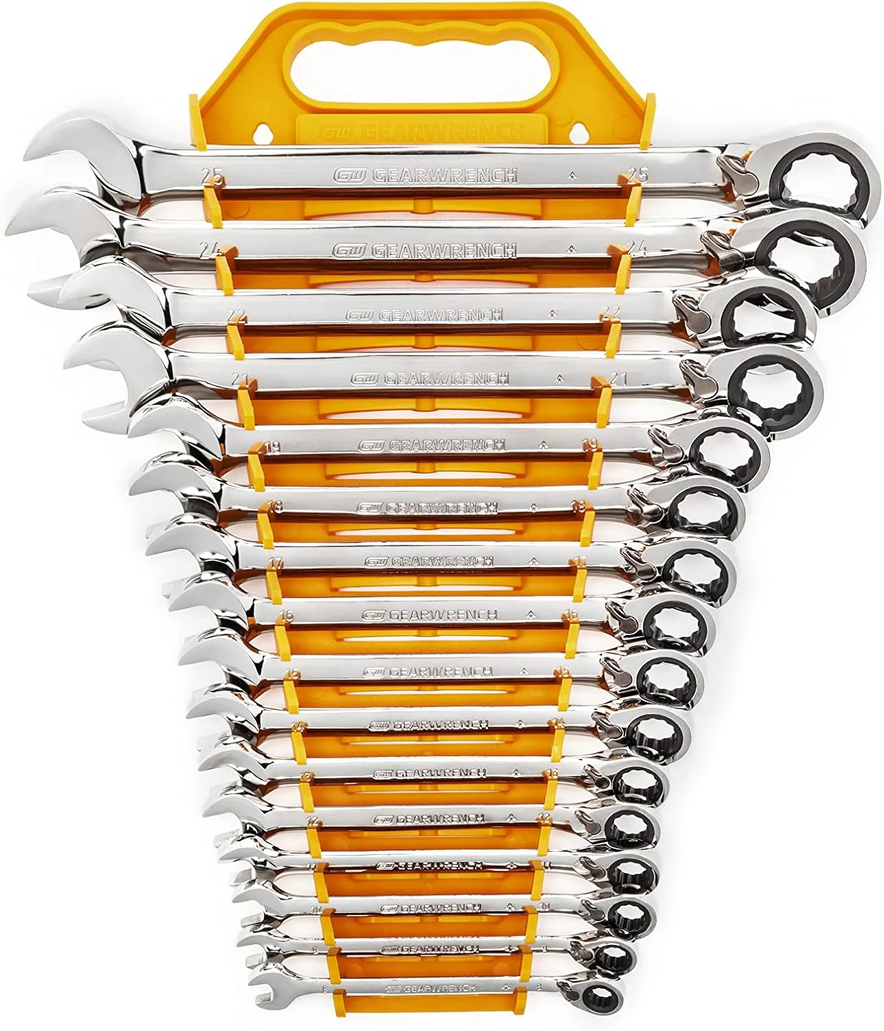 GEAWRENCH 16 Pc. Reversible Ratcheting Combination Wrench Set, Metric - 9602N - Image 5