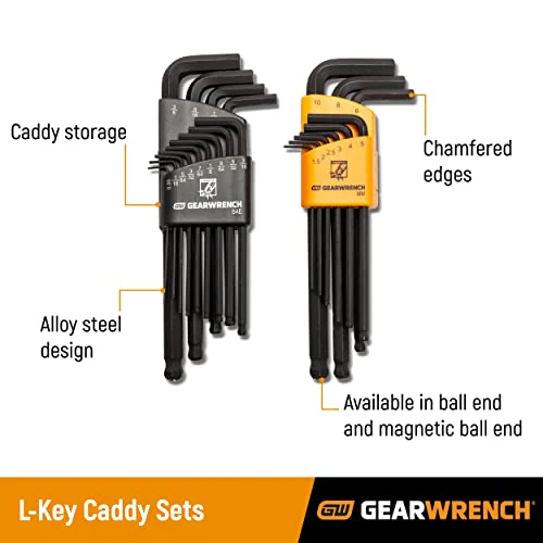 GEARWRENCH 13 Piece Long Ball End SAE Hex Key Set - 83524 - Image 5