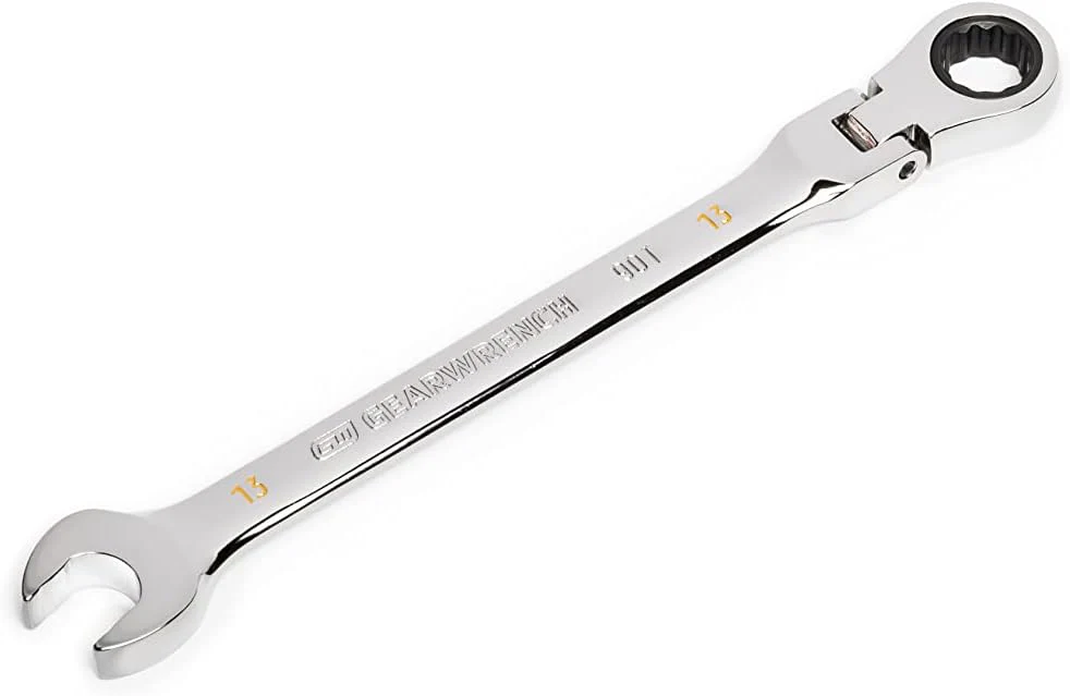 GEARWRENCH 13mm 4 Degree Swing Arch 12 Point Flex Head Ratcheting Combination Wrench - 86713 - Image 4