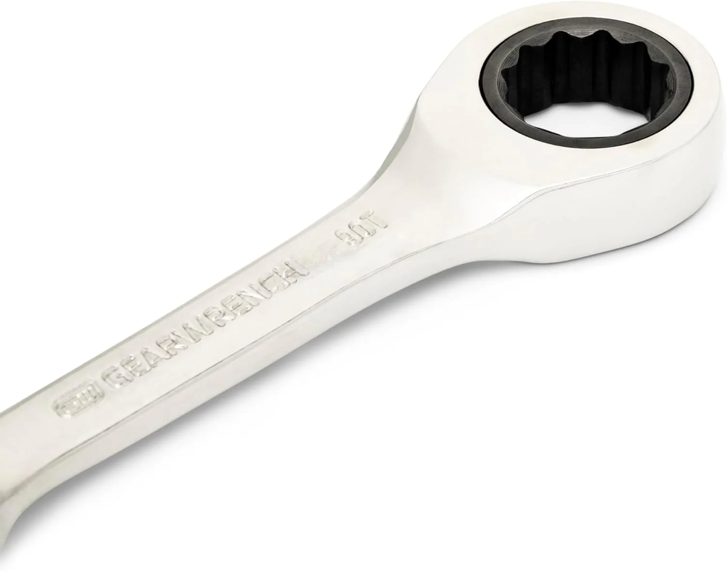 GEARWRENCH 13mm 90-Tooth 12 Point Stubby Combination Ratcheting Wrench | 86843 - Image 4