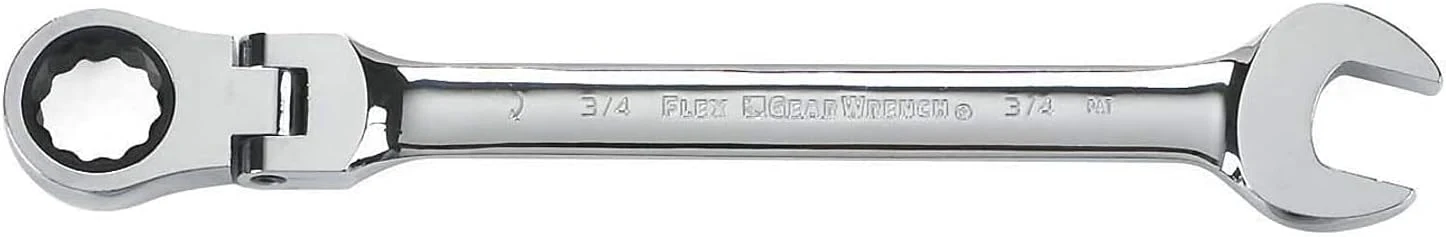GEARWRENCH 14 Pc. 12 Pt. Flex Head Ratcehting Combination Wrench Set, SAE/Metric - 85141 14 Pc With Tray SAE/Metric - Image 6