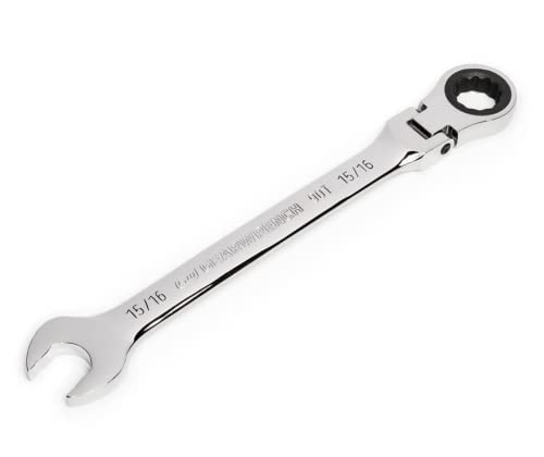 GEARWRENCH 15/16" 4 Degree Swing Arch 12 Point Flex Head Ratcheting Combination Wrench - 86752 - Image 3