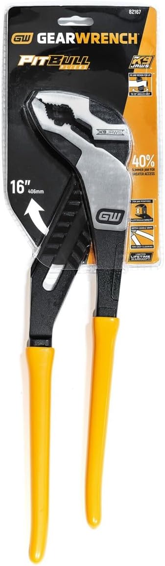GEARWRENCH 16 Inch V-Jaw Dipped Handle Tongue and Groove Plier - 82167 - Image 3