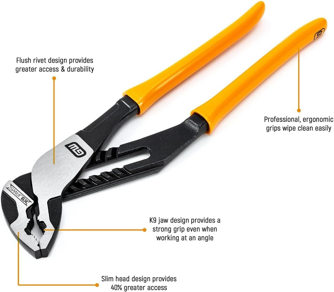 GEARWRENCH 16 Inch V-Jaw Dipped Handle Tongue and Groove Plier - 82167 - Image 4