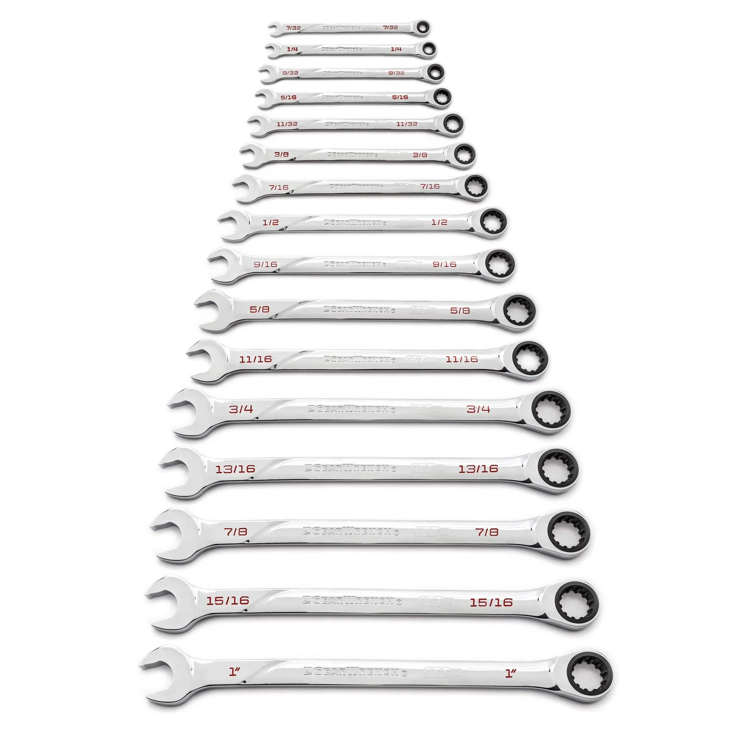 GEARWRENCH 16 Pc. 120XP Universal Spline XL Ratcheting Combination Wrench Set, SAE - 86451 - Image 2