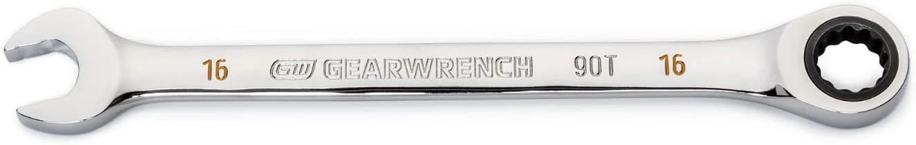 GEARWRENCH 16mm 4 Degree Swing Arch 12 Point Ratcheting Combination Wrench - 86916 - Image 2